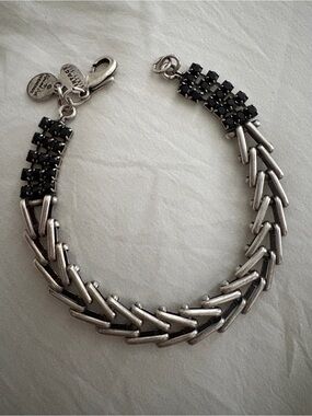 Alex & Ani Vintage 66 Spark of Revelry Flapper Bracelet Silver